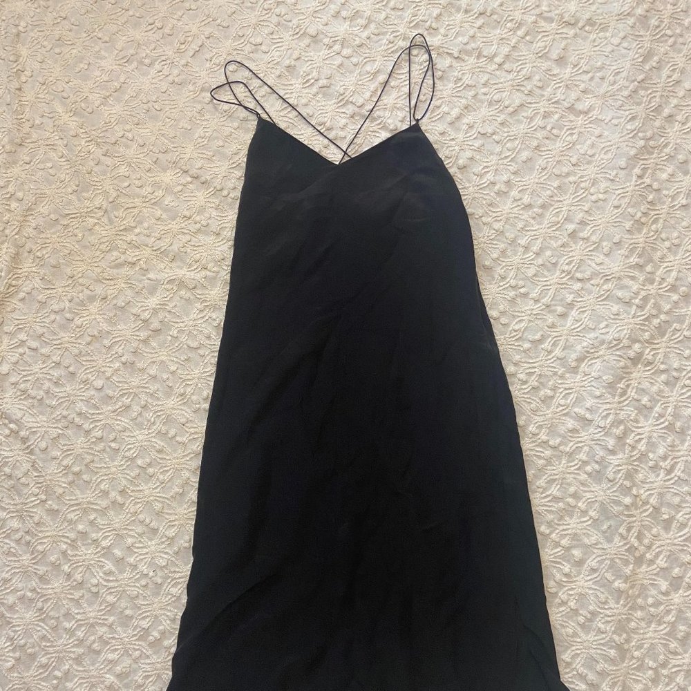Madewell midi silk slip dress